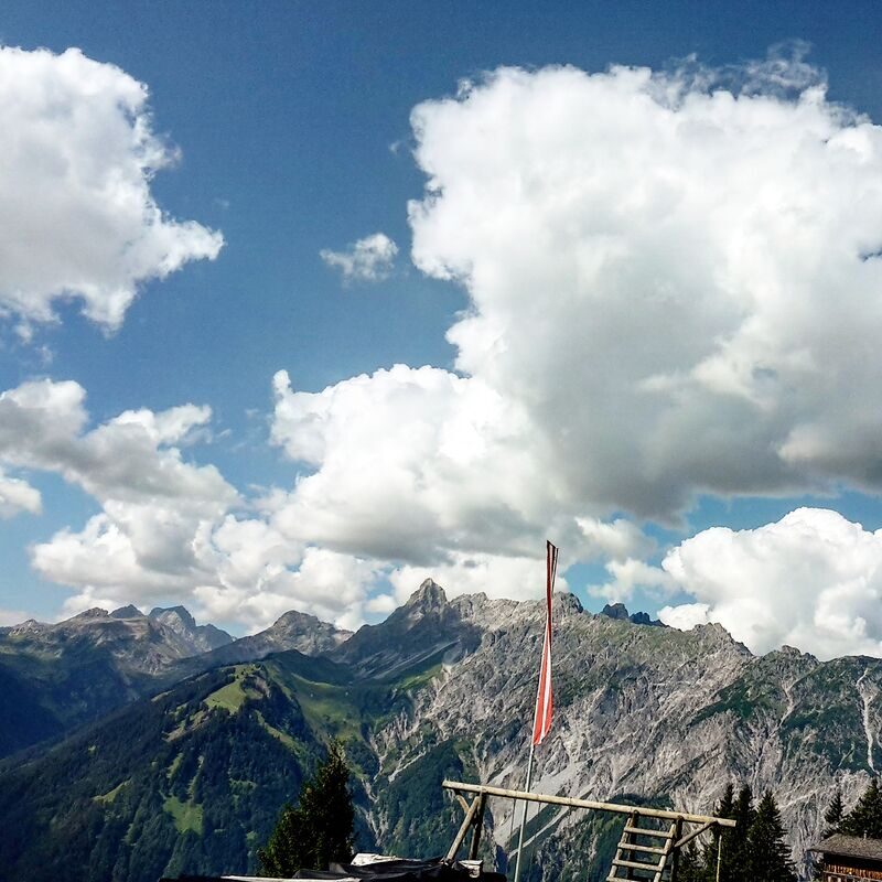 Aussicht vom Alpengasthaus Rellseck