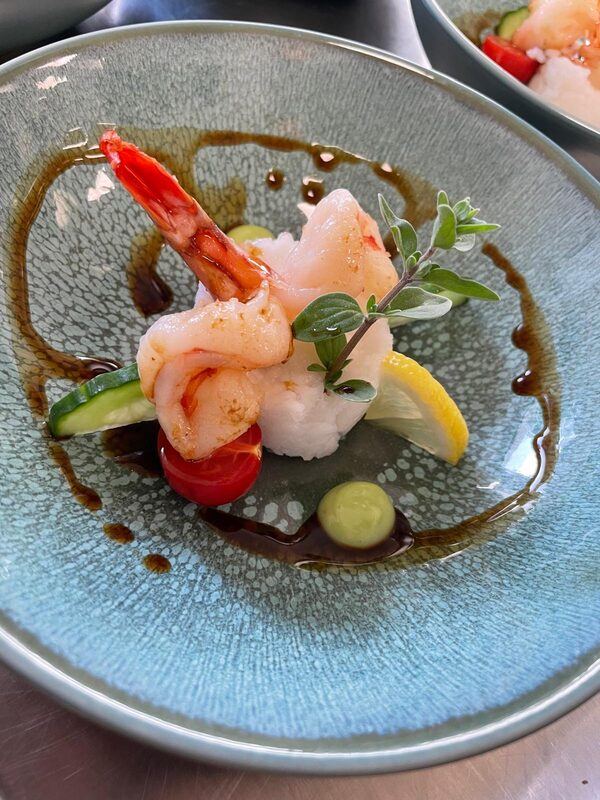Entrée aux crevettes