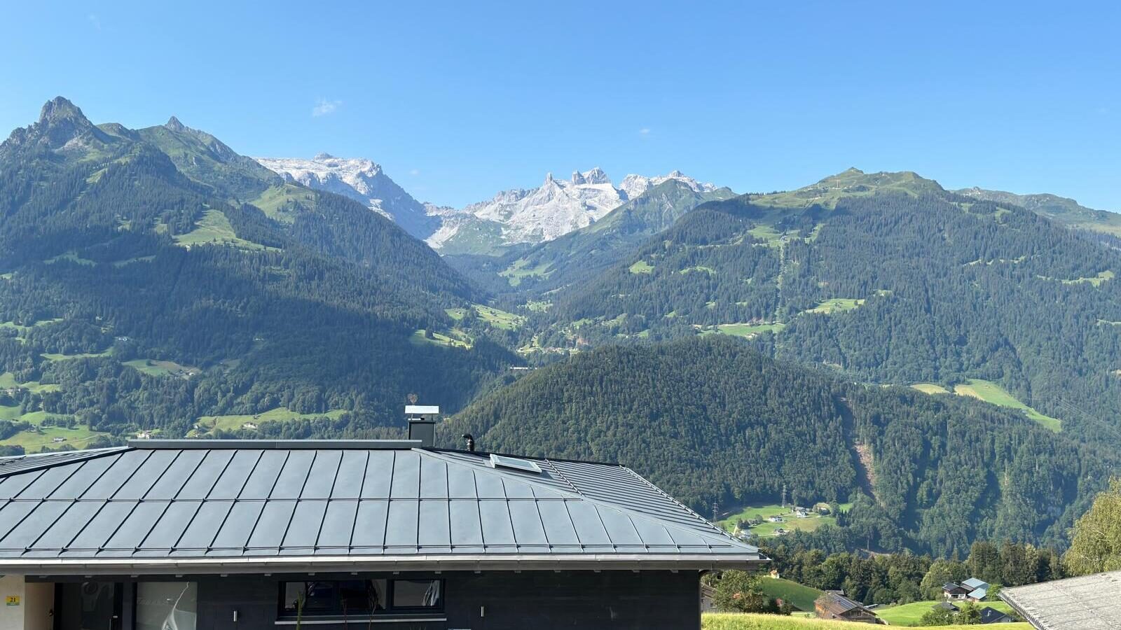 Bergpanorama vom Hotel Bergerhof im Montafon