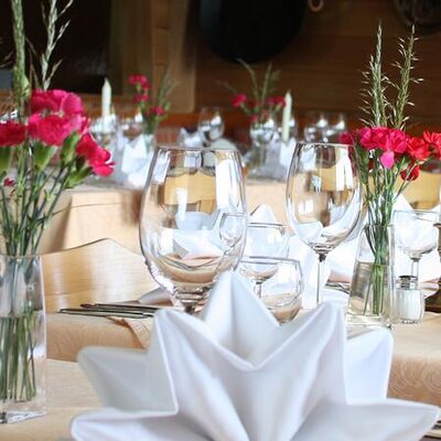 Restaurant Bergerhof festlich gedeckt